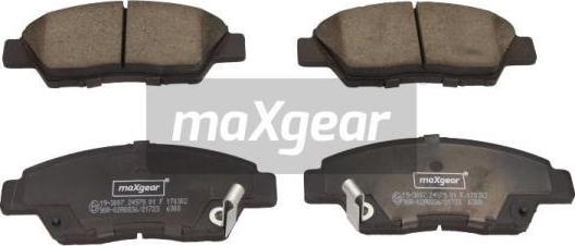 Maxgear 19-3007 - Тормозные колодки, дисковые, комплект autodif.ru
