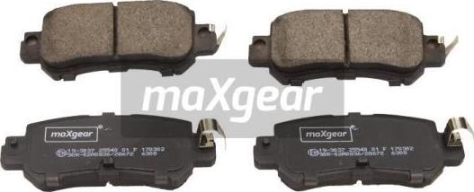 Maxgear 19-3037 - Тормозные колодки, дисковые, комплект autodif.ru