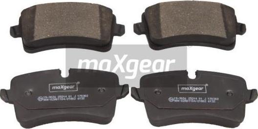 Maxgear 19-3026 - Тормозные колодки, дисковые, комплект autodif.ru