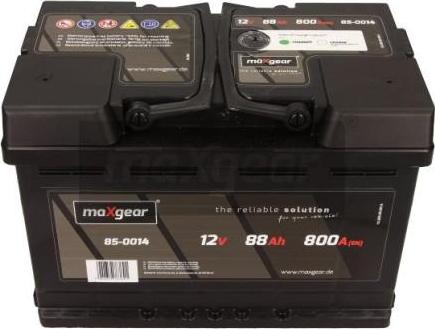 Maxgear 85-0014 - Стартерная аккумуляторная батарея, АКБ autodif.ru