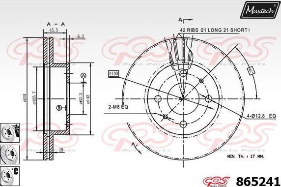 Maxtech 853002 - Тормозной диск autodif.ru