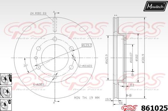 Maxtech 72944021 - Поршень, корпус скобы тормоза autodif.ru