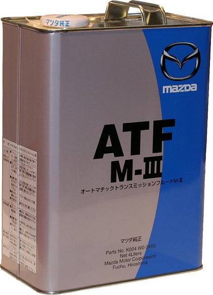 MAZDA K004W0046S - MAZDA ATF M-III 4 л Гидравлическая жидкость для АКПП О.Е.М. Япония K004W0046S autodif.ru