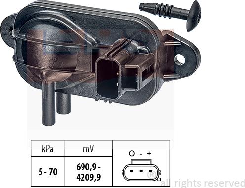 MDR EPS-1993 268 - Датчик, давление выхлопных газов autodif.ru