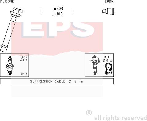 MDR EPS-1499 013 - Комплект проводов зажигания autodif.ru