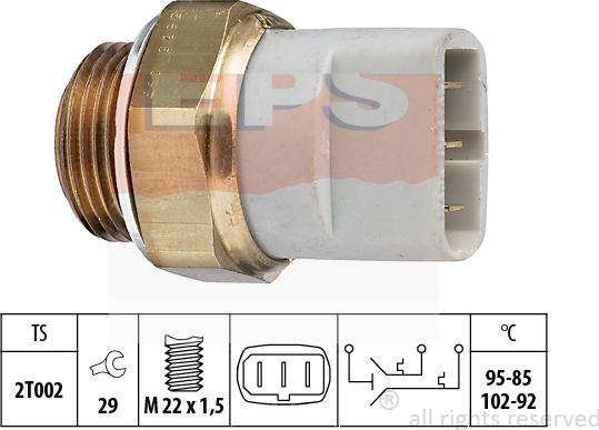 MDR EPS-1850 635 - Термовыключатель, вентилятор радиатора / кондиционера autodif.ru