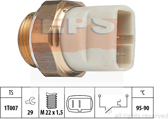 MDR EPS-1850 027 - Термовыключатель, вентилятор радиатора / кондиционера autodif.ru