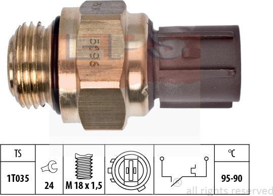 MDR EPS-1850 196 - Термовыключатель, вентилятор радиатора / кондиционера autodif.ru