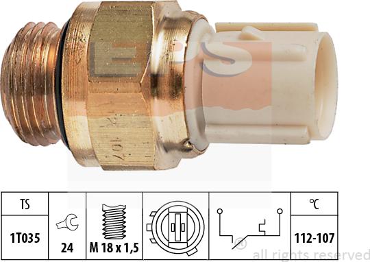 MDR EPS-1850 179 - Термовыключатель, вентилятор радиатора / кондиционера autodif.ru