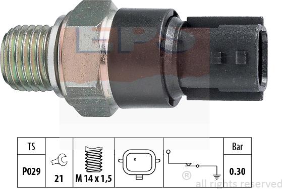 MDR EPS-1800 181 - Датчик, давление масла autodif.ru