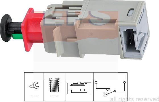 MDR EPS-1810 207 - Выключатель, привод сцепления (управление двигателем) autodif.ru