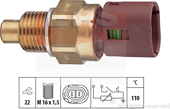 MDR EPS-1830 555 - Датчик, температура охлаждающей жидкости autodif.ru