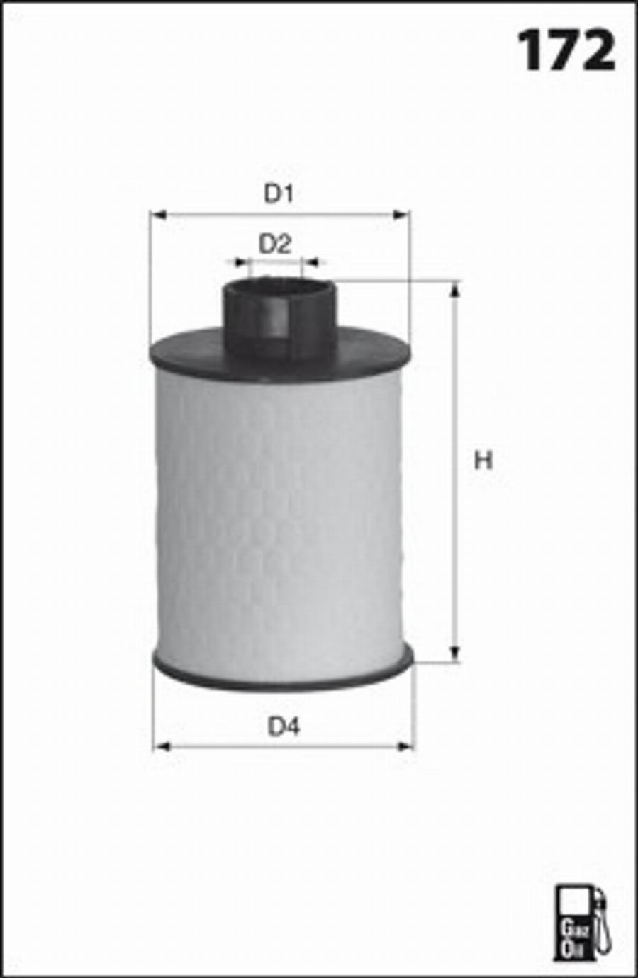 Mecafilter G50 - Топливный фильтр autodif.ru