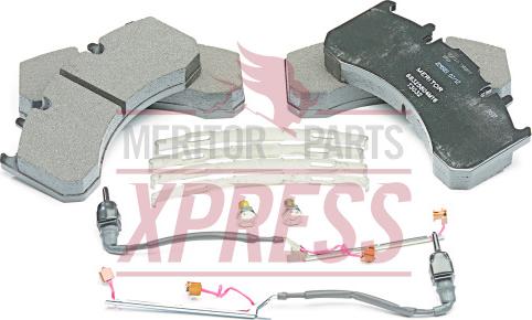 Meritor MDP5097 - Тормозные колодки, дисковые, комплект autodif.ru