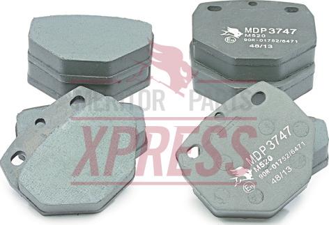 Meritor MDP3174K - Тормозные колодки, дисковые, комплект autodif.ru