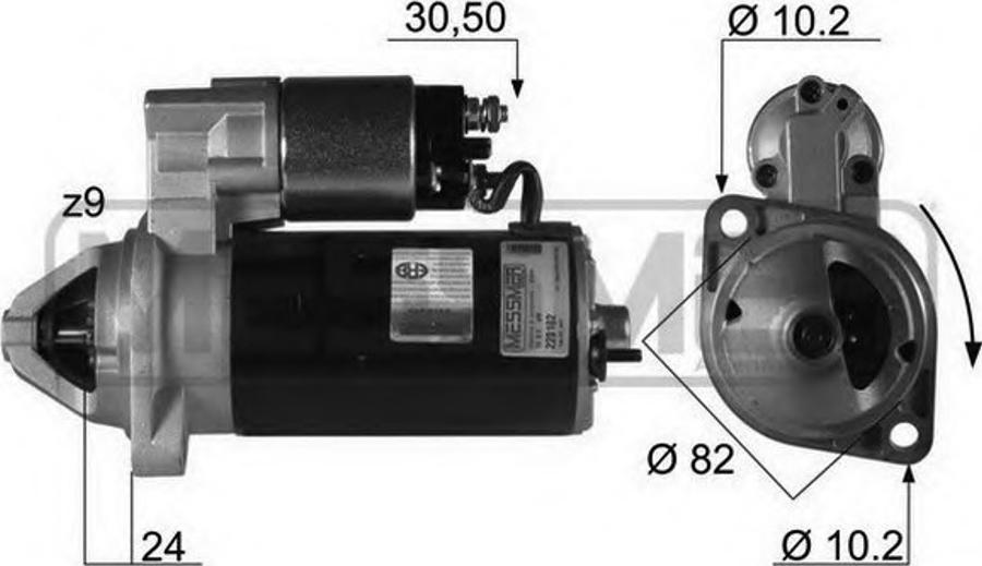 Messmer 220102 - Стартер autodif.ru