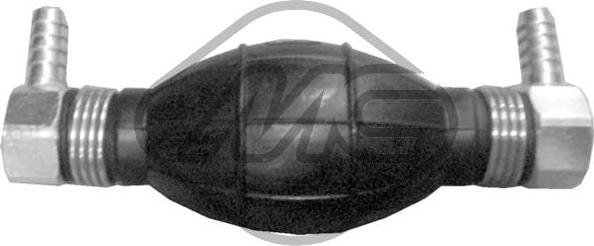 Metalcaucho 02010 - Насос подкачки ручной - груша 8mm/8mm (п-образный) autodif.ru
