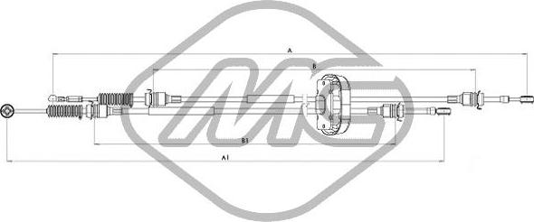Metalcaucho 82954 - Трос, наконечник, ступенчатая коробка передач autodif.ru