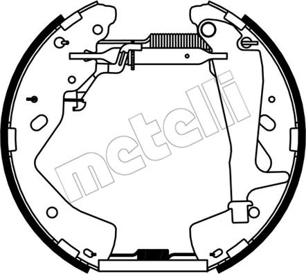 Metelli 51-0537 - Комплект тормозных колодок, барабанные autodif.ru