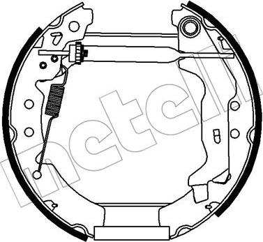 Metelli 51-0276 - Комплект тормозных колодок, барабанные autodif.ru