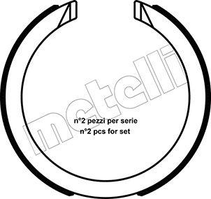Metelli 53-0491 - Комплект тормозов, ручник, парковка autodif.ru
