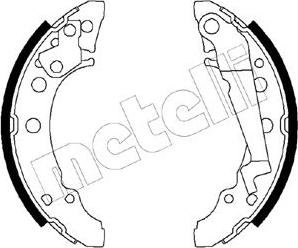 Metelli 53-0470 - Комплект тормозных колодок, барабанные autodif.ru