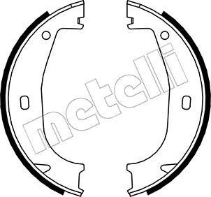 Metelli 53-0016 - Комплект тормозов, ручник, парковка autodif.ru