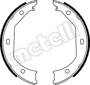 Metelli 53-0017 - Комплект тормозов, ручник, парковка autodif.ru