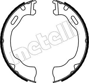 Metelli 53-0147 - Комплект тормозов, ручник, парковка autodif.ru