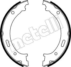 Metelli 53-0361 - Комплект тормозов, ручник, парковка autodif.ru