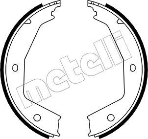 Metelli 53-0331 - Комплект тормозов, ручник, парковка autodif.ru