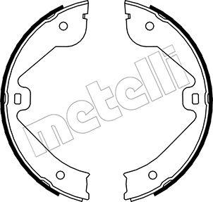 Metelli 53-0244 - колодки барабанные ручника!\ Audi Q7, MB W164/W251, VW Toureg 02> autodif.ru
