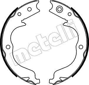 Metelli 53-0268 - Комплект тормозов, ручник, парковка autodif.ru
