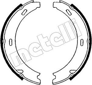 Metelli 53-0234 - Комплект тормозов, ручник, парковка autodif.ru