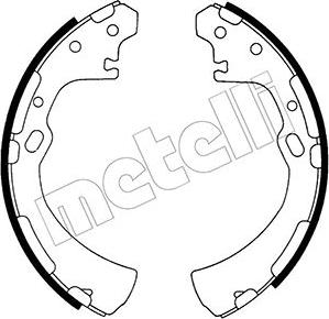 Metelli 53-0279 - Комплект тормозных колодок, барабанные autodif.ru
