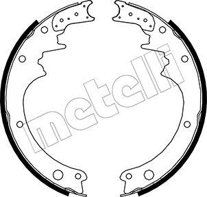 Metelli 53-0275 - Комплект тормозных колодок, барабанные autodif.ru