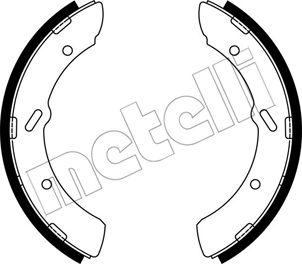 Metelli 53-0706 - Комплект тормозных колодок, барабанные autodif.ru