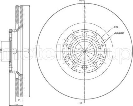 Metelli 23-0726C - Тормозной диск autodif.ru