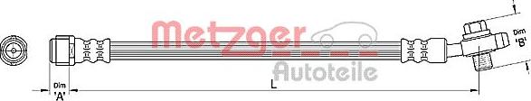 Metzger 4110381 - Тормозной шланг autodif.ru