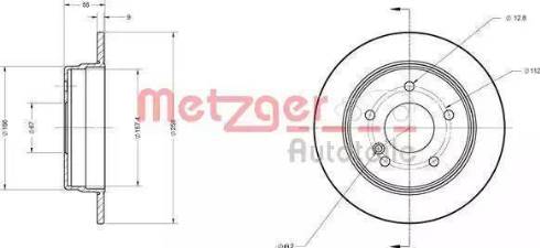 Metzger 6110579 - Тормозной диск autodif.ru