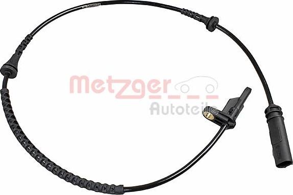 Metzger 09001224 - Датчик ABS, частота вращения колеса autodif.ru