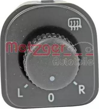 Metzger 0916309 - Выключатель, регулирование зеркал autodif.ru