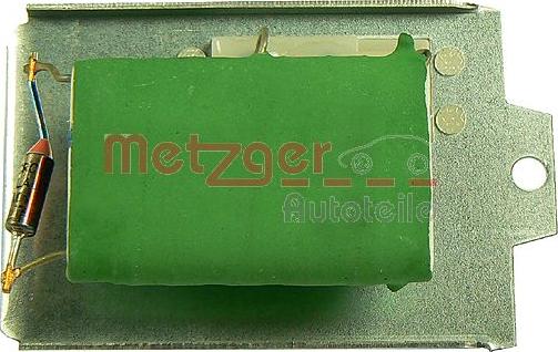 Metzger 0917002 - Сопротивление, реле, вентилятор салона autodif.ru