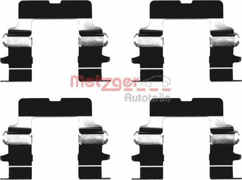 Metzger 109-1161 - Комплектующие для колодок дискового тормоза autodif.ru