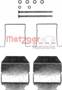 Metzger 109-1237 - Комплектующие для колодок дискового тормоза autodif.ru