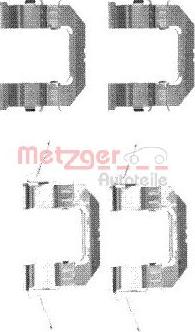 Metzger 109-1722 - Комплектующие для колодок дискового тормоза autodif.ru