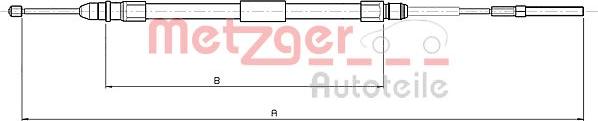 Metzger 10.4137 - Тросик, cтояночный тормоз autodif.ru