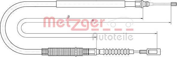 Metzger 10.4728 - Тросик, cтояночный тормоз autodif.ru