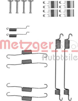Metzger 105-0030 - Комплектующие, барабанный тормозной механизм autodif.ru