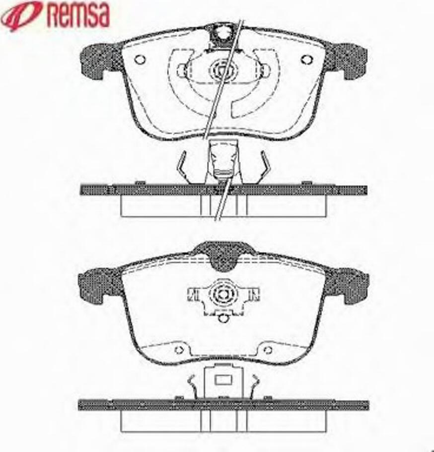 Metzger 105300 - Тормозные колодки, дисковые, комплект autodif.ru